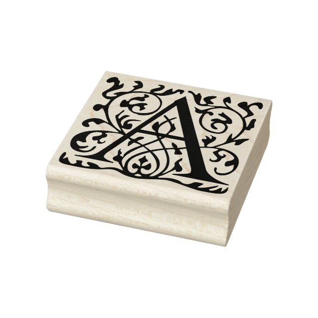 Name des Monogrammes der extravaganten Verzierten  Gummistempel (Stempel)