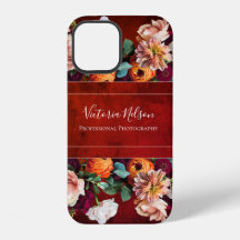 Name des Monogramms Eleganter botanischer Fall in