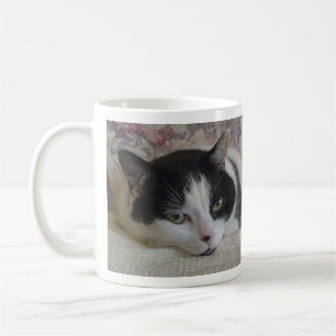 Name des Monogramms für das niedliche Schwarze Fot Kaffeetasse