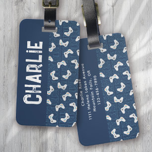 Name des Monogramms für das Videospiel Gepäckanhänger