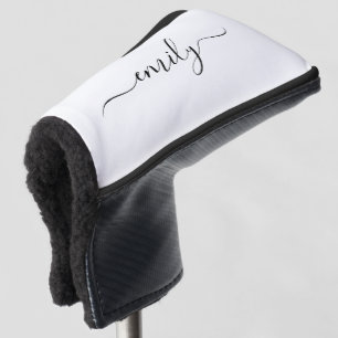 Name des Monogramms für das White Black Modern Golf Headcover
