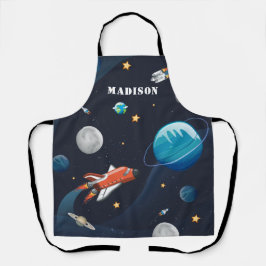 Name des Monogramms für den äußeren Weltraum Perso Schürze