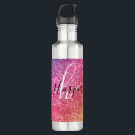 Name des Monogramms für den Rainbow-Glitzer Edelstahlflasche<br><div class="desc">Fügen Sie der Wasserflasche einen Farbspritzer mit Glitzer Regenbogen mit Monogramm und Skriptnamen hinzu. Personalisieren Sie Ihre Daten mit Ihrem Namen, Monogramm, Initial oder Text. Sie können Textfarbe und Schriftart-Stil ändern, indem Sie die weitere Option anpassen. Bitte beachten Sie, dass Glitzer als Druckeffekt und nicht als Glitzer gedruckt ist. Bitte...</div>