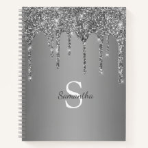 Name des Monogramms für den Silver Glitzer Sparkle