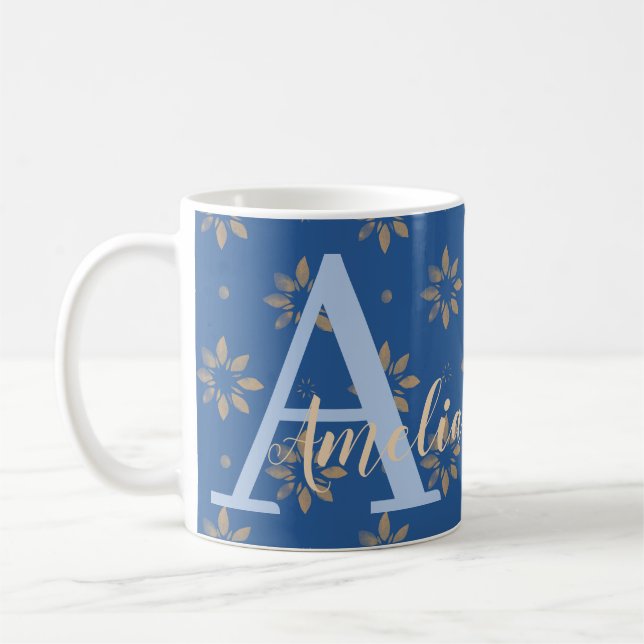 Name des Monogramms Kaffeetasse (Links)