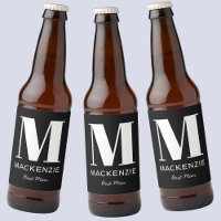 Name des Monogramms Trauzeuge Schwarz