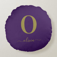 Name des Monogrammskripts Personalisiert Lila und 