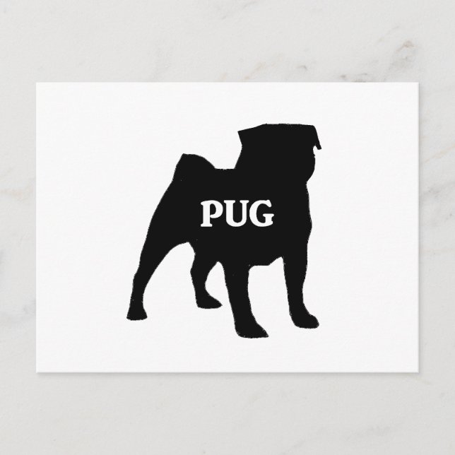 Name des Mops silo.png Postkarte (Vorderseite)