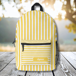 Name des Musters Gelb und Vintag gestrichen Bedruckter Rucksack