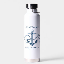 Name des Nautic Anchor Boats Trinkflasche
