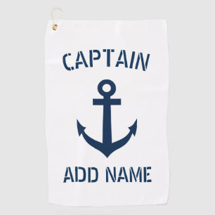 Name des nautischen Ankermanns Golfhandtuch