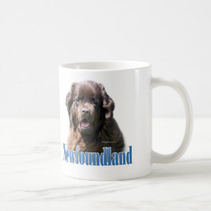 Name des Neufundlands (braun) Kaffeetasse