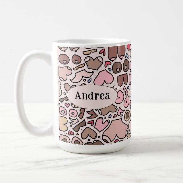 Name des neutralen Brustmusters Kaffeetasse (Links)
