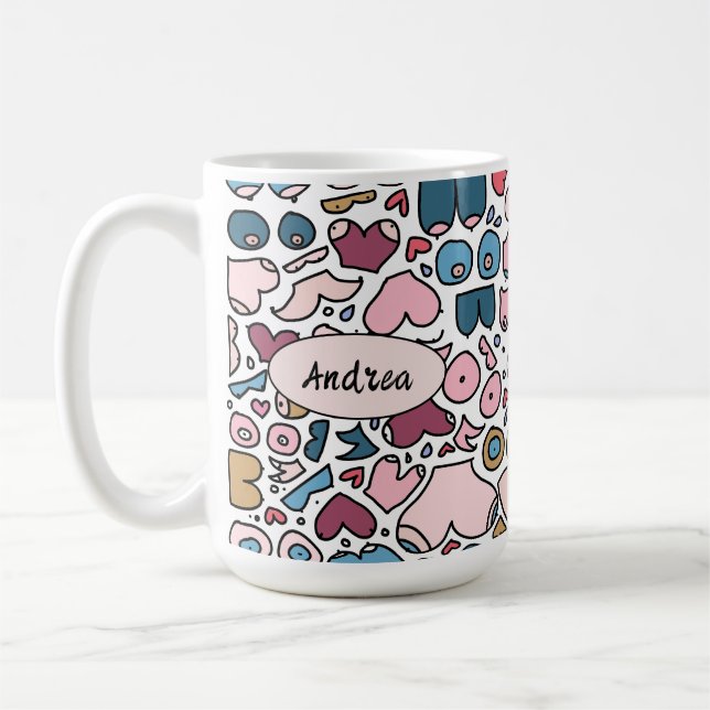 Name des neutralen Brustmusters Kaffeetasse (Links)