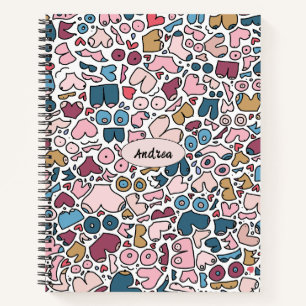 Name des neutralen Brustmusters Notizbuch