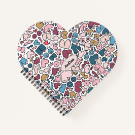 Name des neutralen Brustmusters Notizbuch