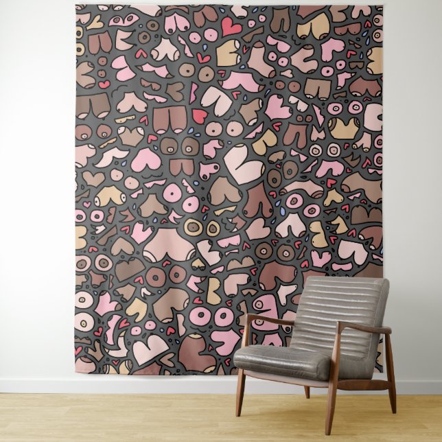 Name des neutralen Brustmusters Wandteppich (Beispiel)