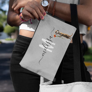 Name des niedlichen Meerkat-Aquarellfarben Zubehörtasche