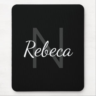 Name des niedlichen Mit Monogramm Mädchens   Schwa Mousepad