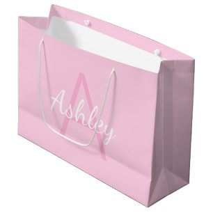 Name des niedlichen Mit Monogramm Mädchens Weich Große Geschenktüte