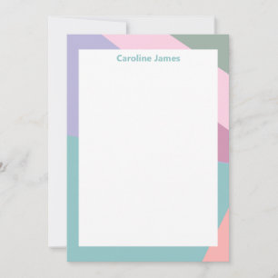 Name des pastel geometric Border des benutzerdefin Mitteilungskarte