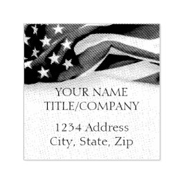 Name des patriotischen Unternehmens American Flag Permastempel