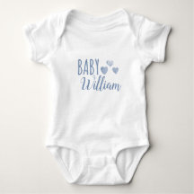 Name des personalisierten Baby-Jungen Hearts