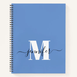 Name des Personalisierten Blue White Sketchbook Mo Notizbuch
