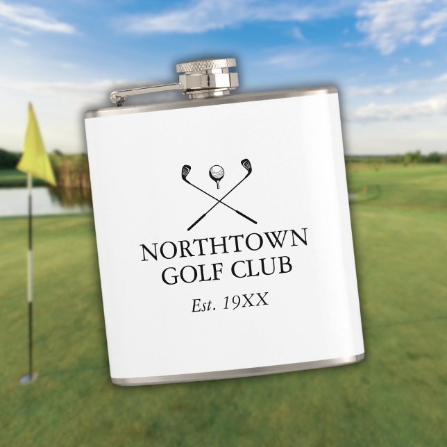 Name des personalisierten Classic Golf Clubs Flachmann (Personalized Classic Golf Club Name Flask)