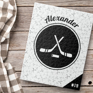 Name des personalisierten Eishockey-Musterabspiele Puzzle