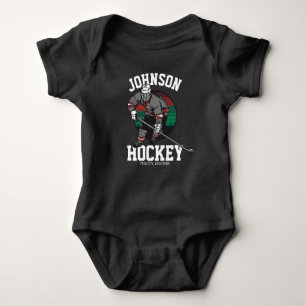 Name des personalisierten Eishockey-Spielerteams  Baby Strampler