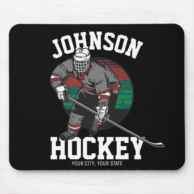 Name des personalisierten Eishockey-Spielerteams Mousepad (Vorne)