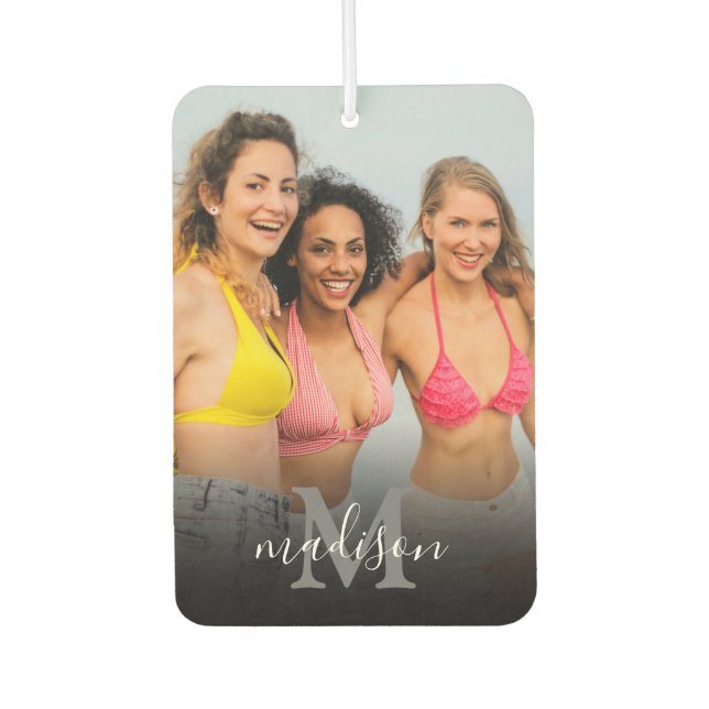 Name des personalisierten Fotos Autolufterfrischer (Vorderseite)