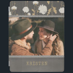 Name des Personalisierten Fotos des modernen Blume iPad Hülle<br><div class="desc">Dieses Blumendesign umgibt Ihr Lieblings-Foto mit dem Namen unten. #Foto #floral #botanisch #elegante #Blume #personalisiert #modern #modern #cool #chic #country #addyourown #addyourphoto #trendy #trendy #diy #doityourself #stripes #dots #schnitt #grunge #fashion #modischen #style #stylish #tabletcases #electronics #Hüllen #ipad #ipadcases #gifts #femhiftables #girine #masculine #gifts #giftsforhim #giftsforher</div>