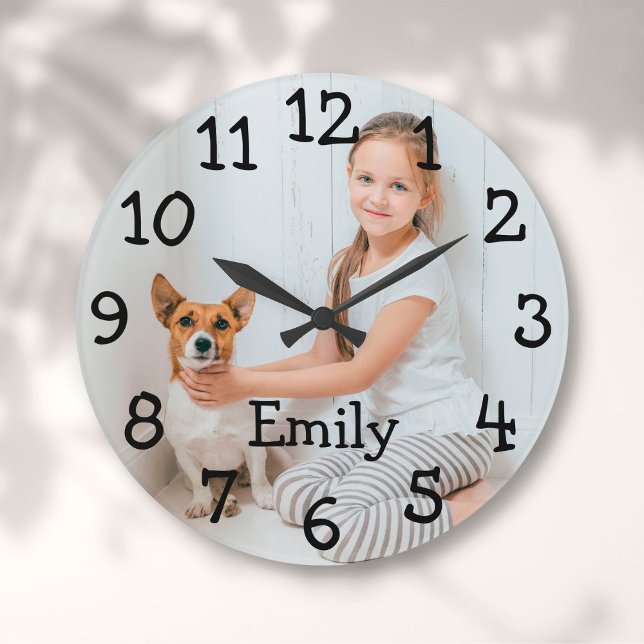 Name des personalisierten Fotos Große Wanduhr (Von Creator hochgeladen)