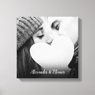 Name des personalisierten Fotos Leinwanddruck