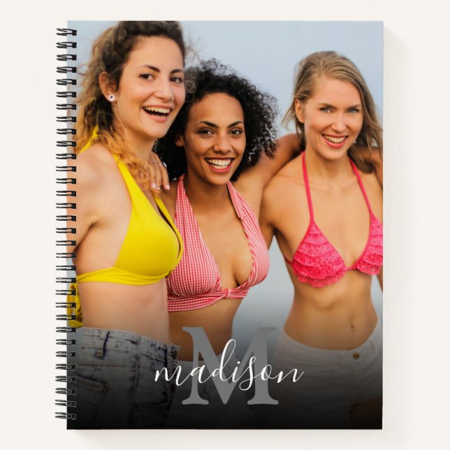 Name des personalisierten Fotos Notizbuch (Vorderseite)