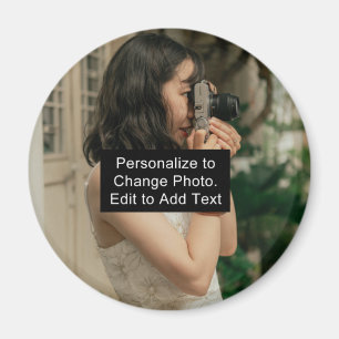 Name des Personalisierten Fotos Slogan RD Magnet