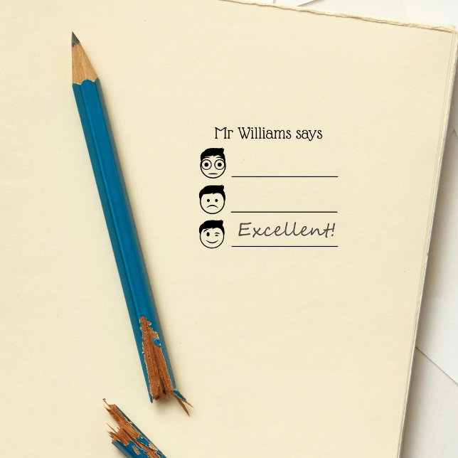 Name des personalisierten Lehrers Emojis Validieru Gummistempel (Von Creator hochgeladen)