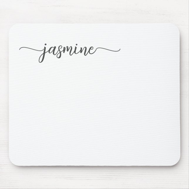 Name des Personalisierten Monogramms "Girl Simple  Mousepad (Vorne)
