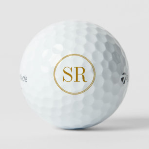 Name des personalisierten Monogramms Initial-Golf- Golfball
