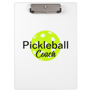 Name des personalisierten Pickleball-Coach Klemmbrett