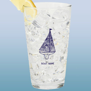 Name des Personalisierten Schiffes Glas