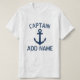 Name des personalisierten Schiffskapitäns an Shirt (Design vorne)