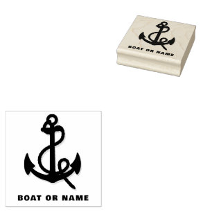 Name des personalisierten Schiffskapitäns Nautical Gummistempel