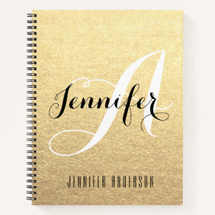 Name des Personalisierten Sketchbook Monogramms Notizbuch