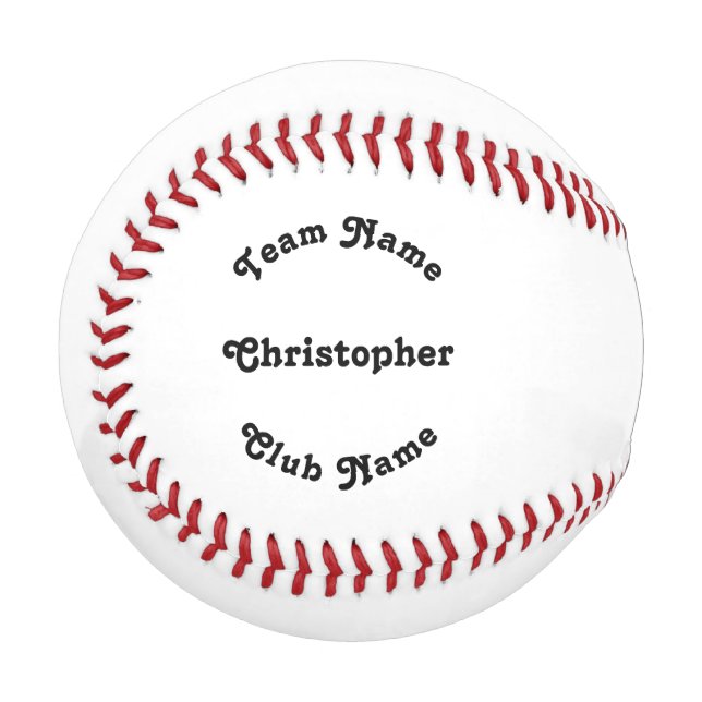 Name des Personalisierten Spielerteams im Coach-Cl Baseball (Vorderseite Links)