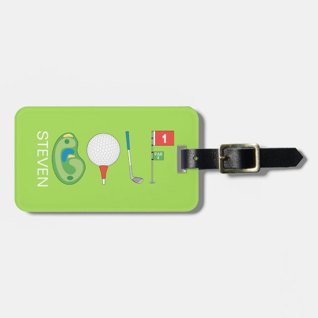 Name des personalisierten Sportspielers Gepäckanhänger (Vorderseite horizontal)