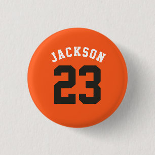 Name des personalisierten Sportteams Jersey Button