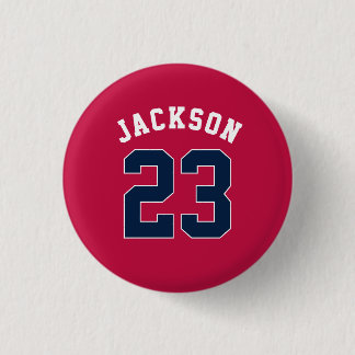 Name des personalisierten Sportteams Jersey Button